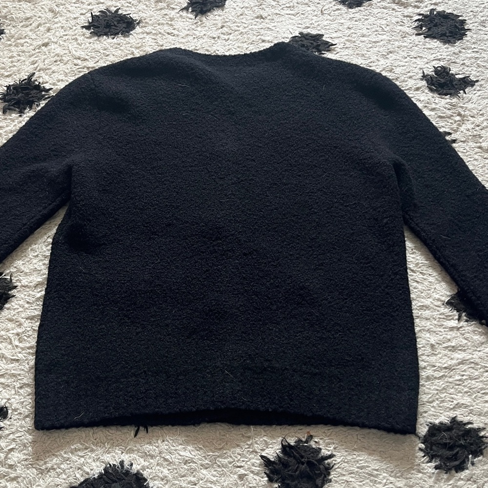Christian Dior size 34 twinset black wool cashmere blend knit cardigan button up - Picture 13 of 16